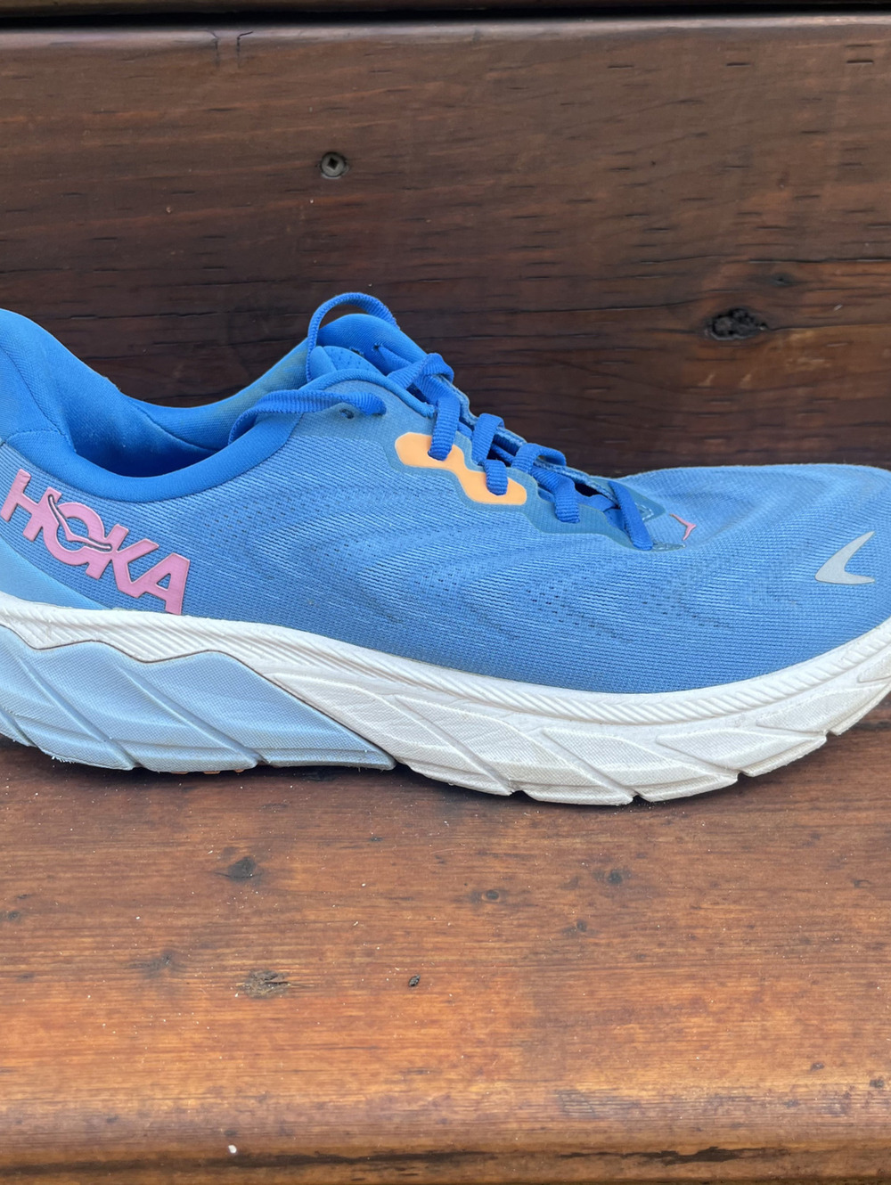 Hoka One One Arahi 6 Sneakers Womens Size 9B Running Shoes Blue Breathable Gym